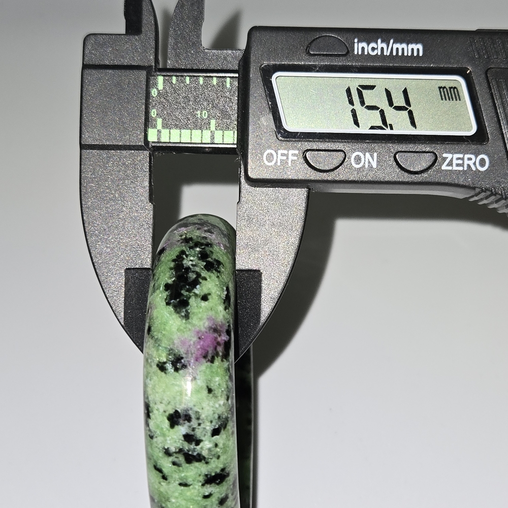 58mm Ruby Zoisite Hard Bangle Bracelet. - image 6
